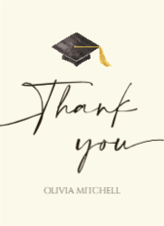 Watercolor Graduation Cap