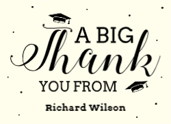 Elegant Graduation Thank You