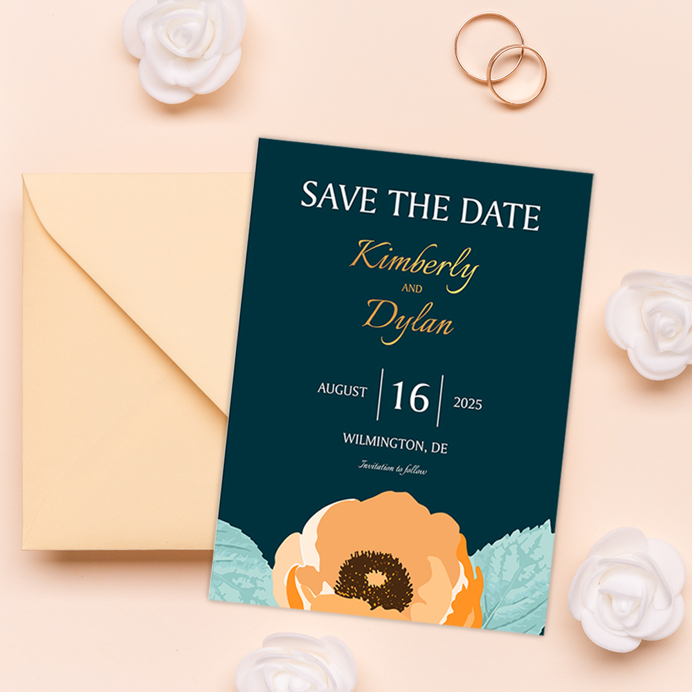 Save The Date Foil Cards