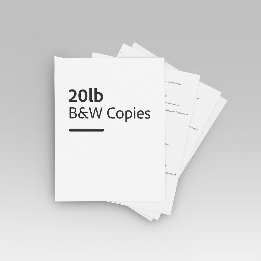 20lb B&W Copies