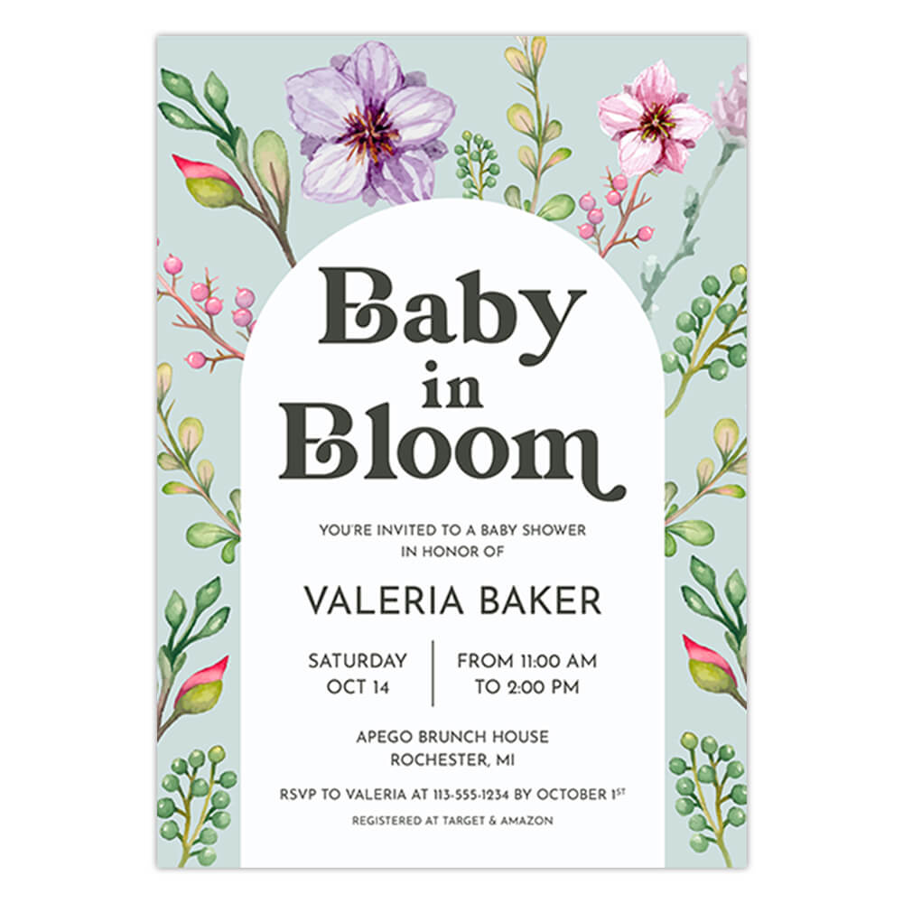Baby in Bloom babyshower