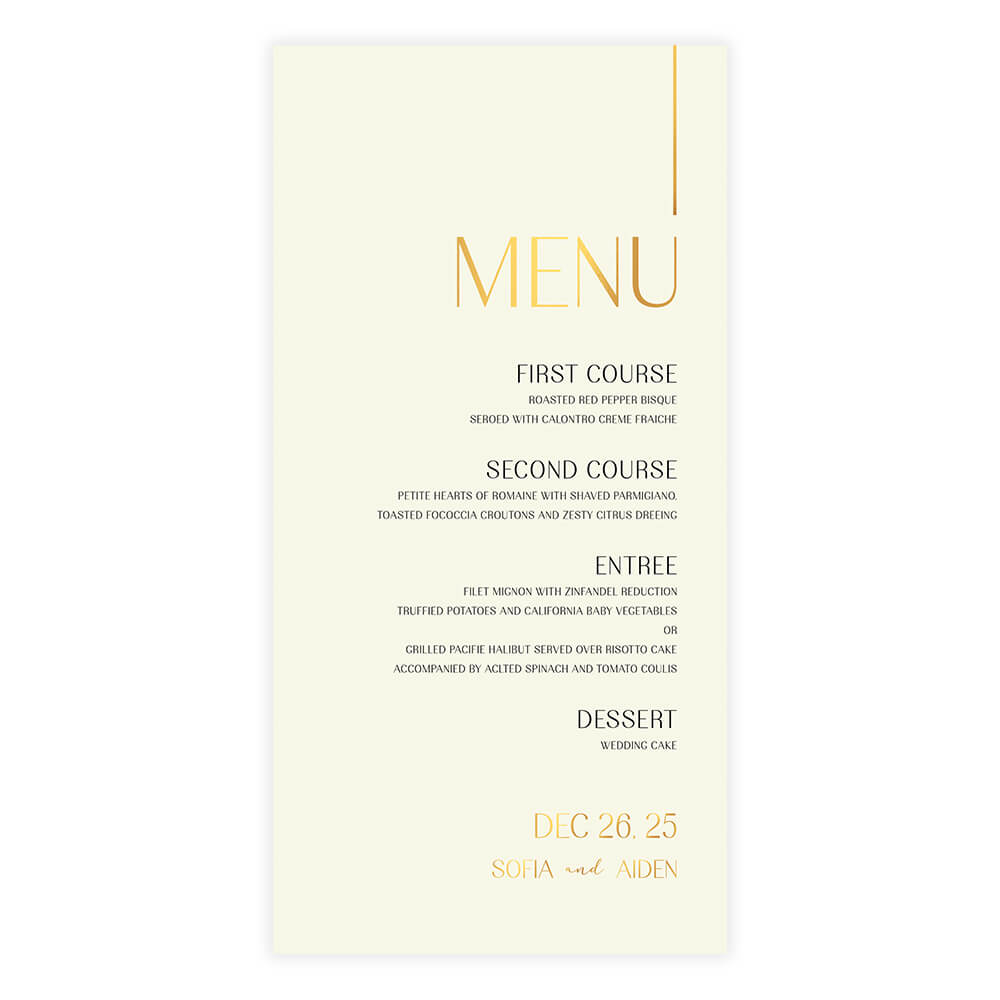 Golden Touch Menu
