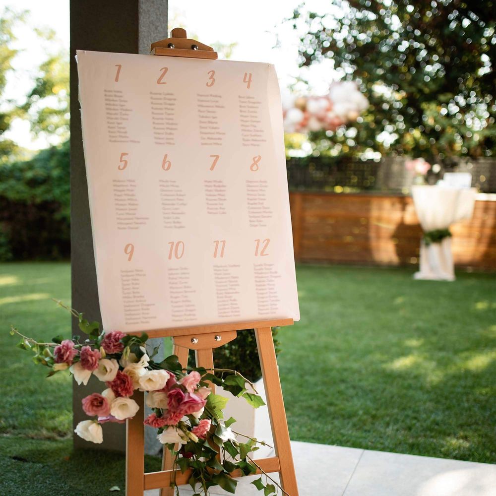 Wedding Seating Chart - Foil Card