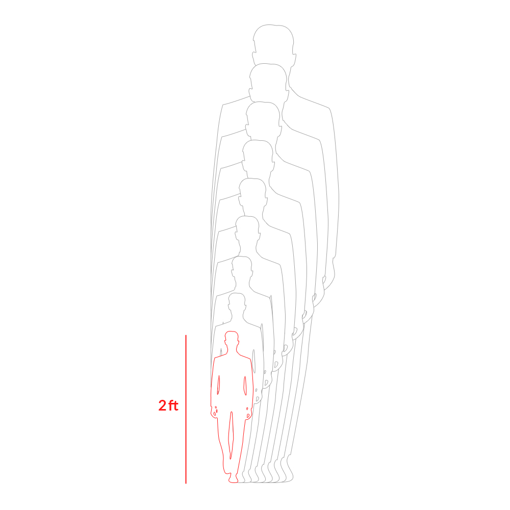 2 ft