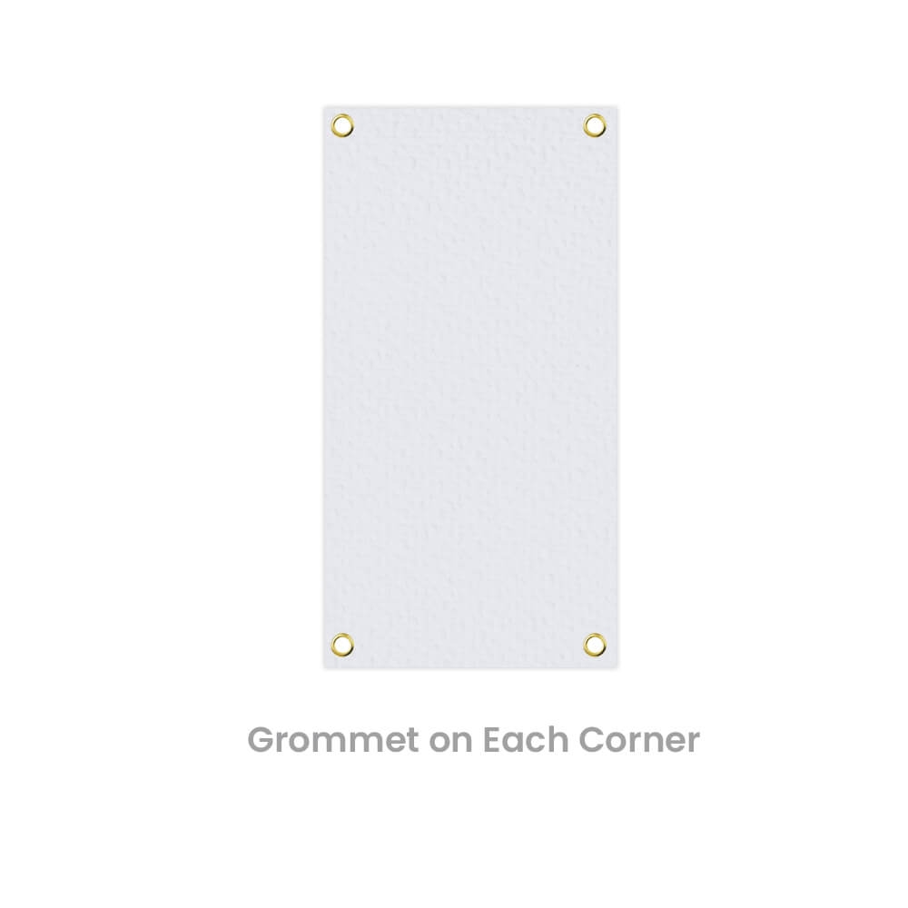 Grommet every 2 feet 