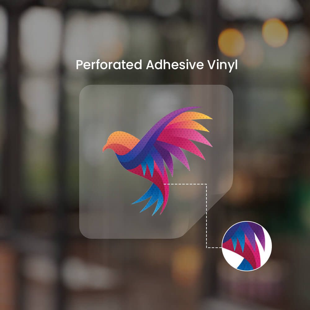 Perforated Adhesive Vinyl 