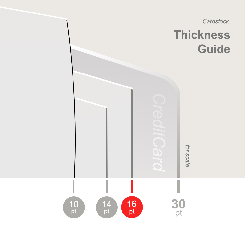 16 pt. cardstock 