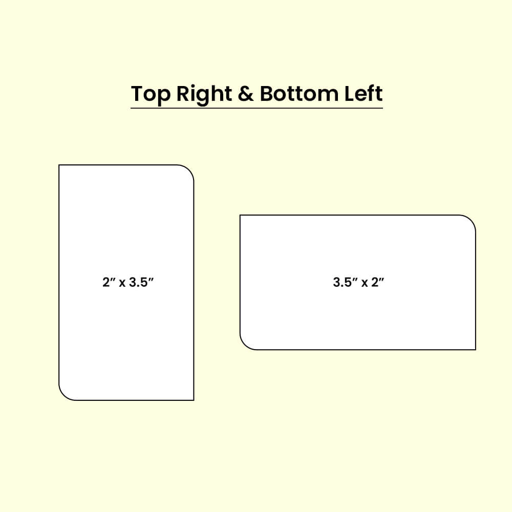 Top Right & Bottom Left 