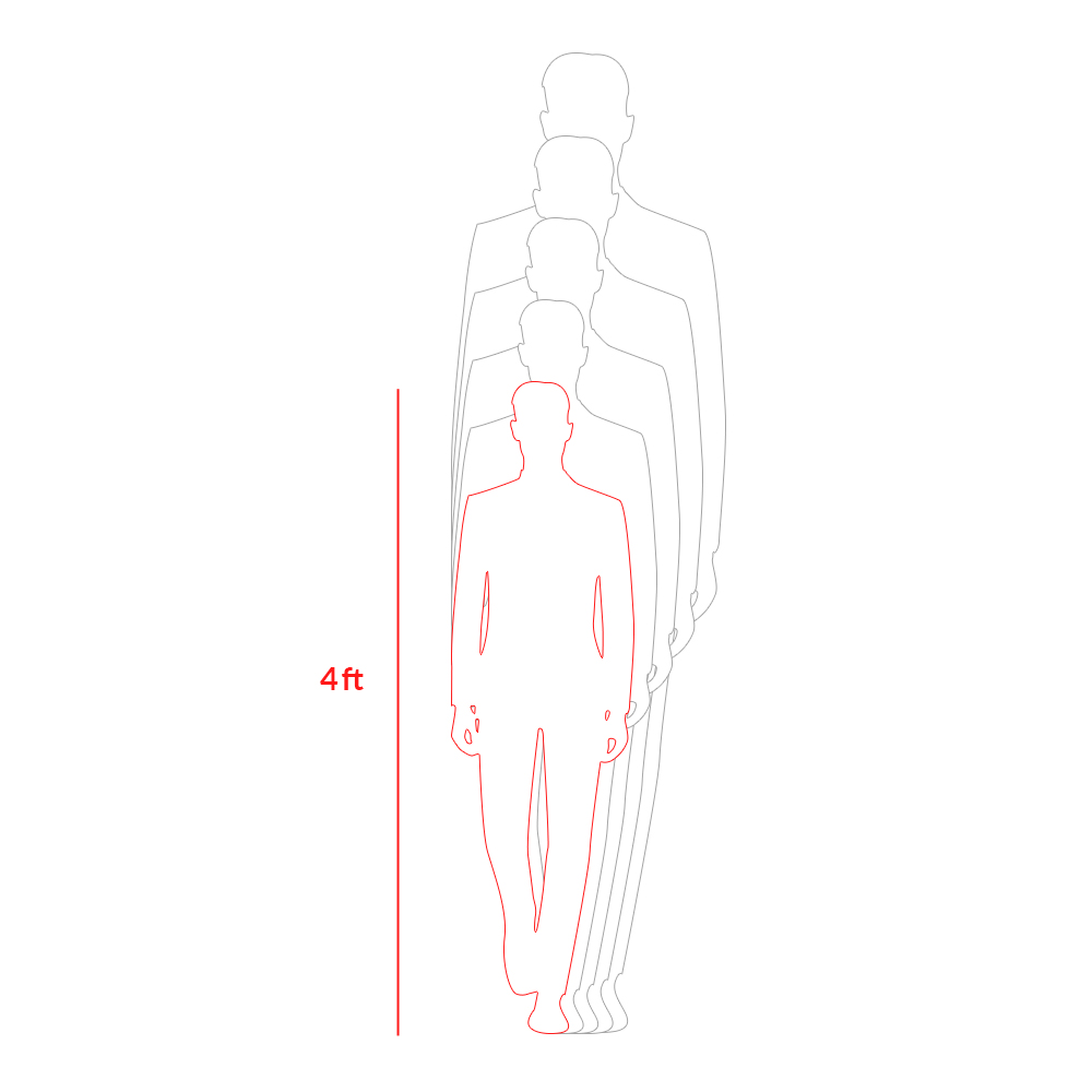 4 ft