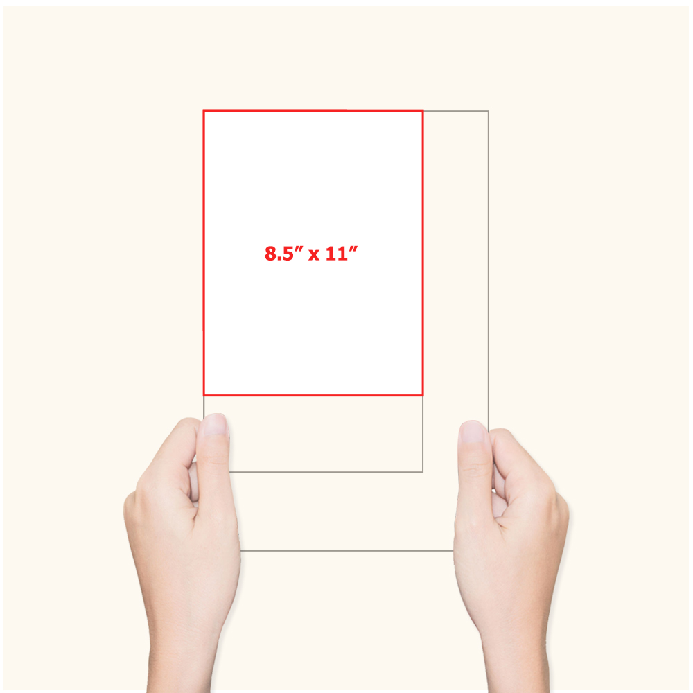 Full Page Long Dine In Menus (8.5"x11")