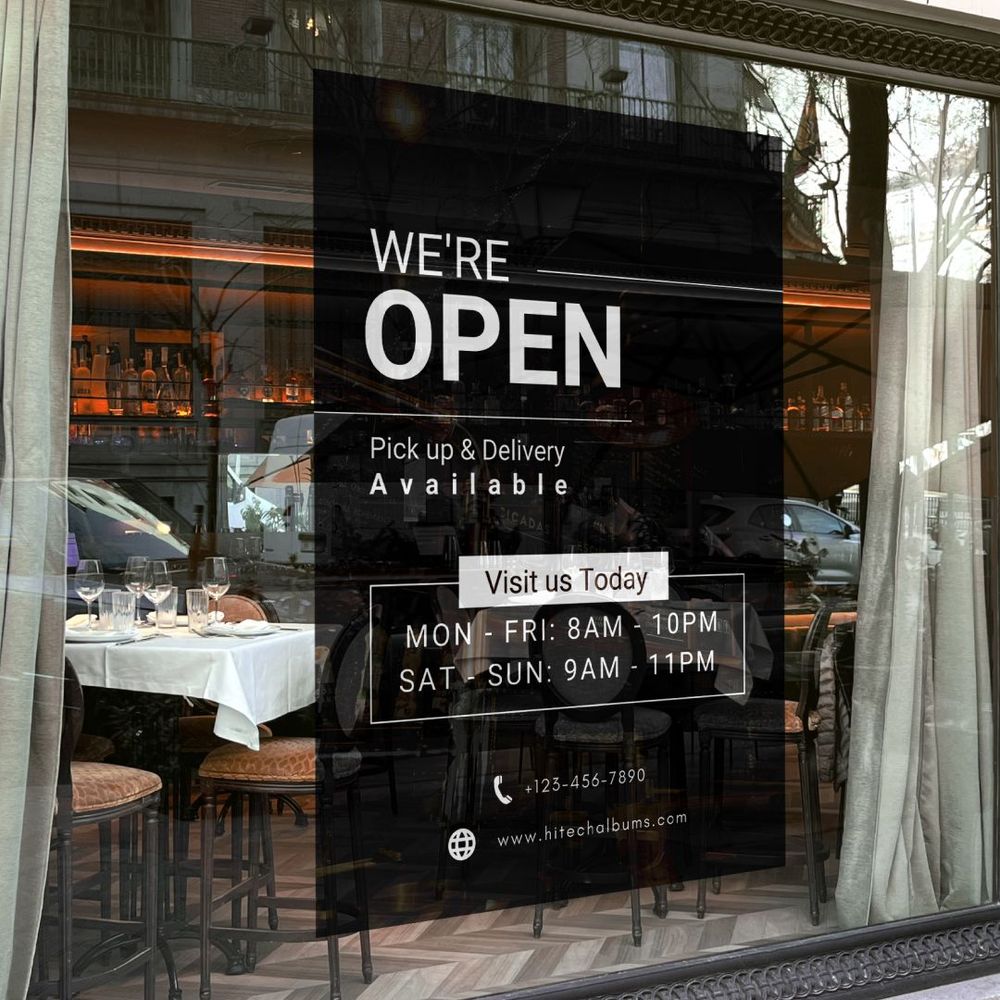 1 - Clear Window Decals