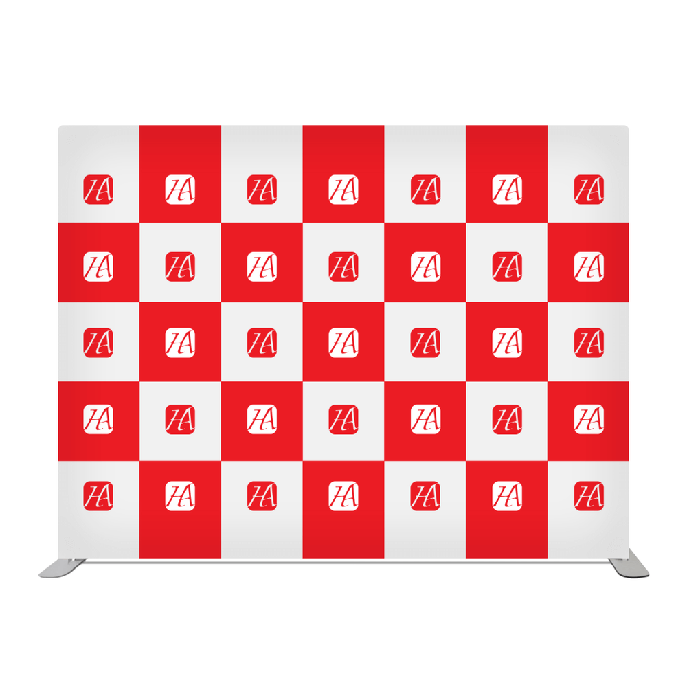 1 - Step and Repeat Straight Pillow Case Backdrop
