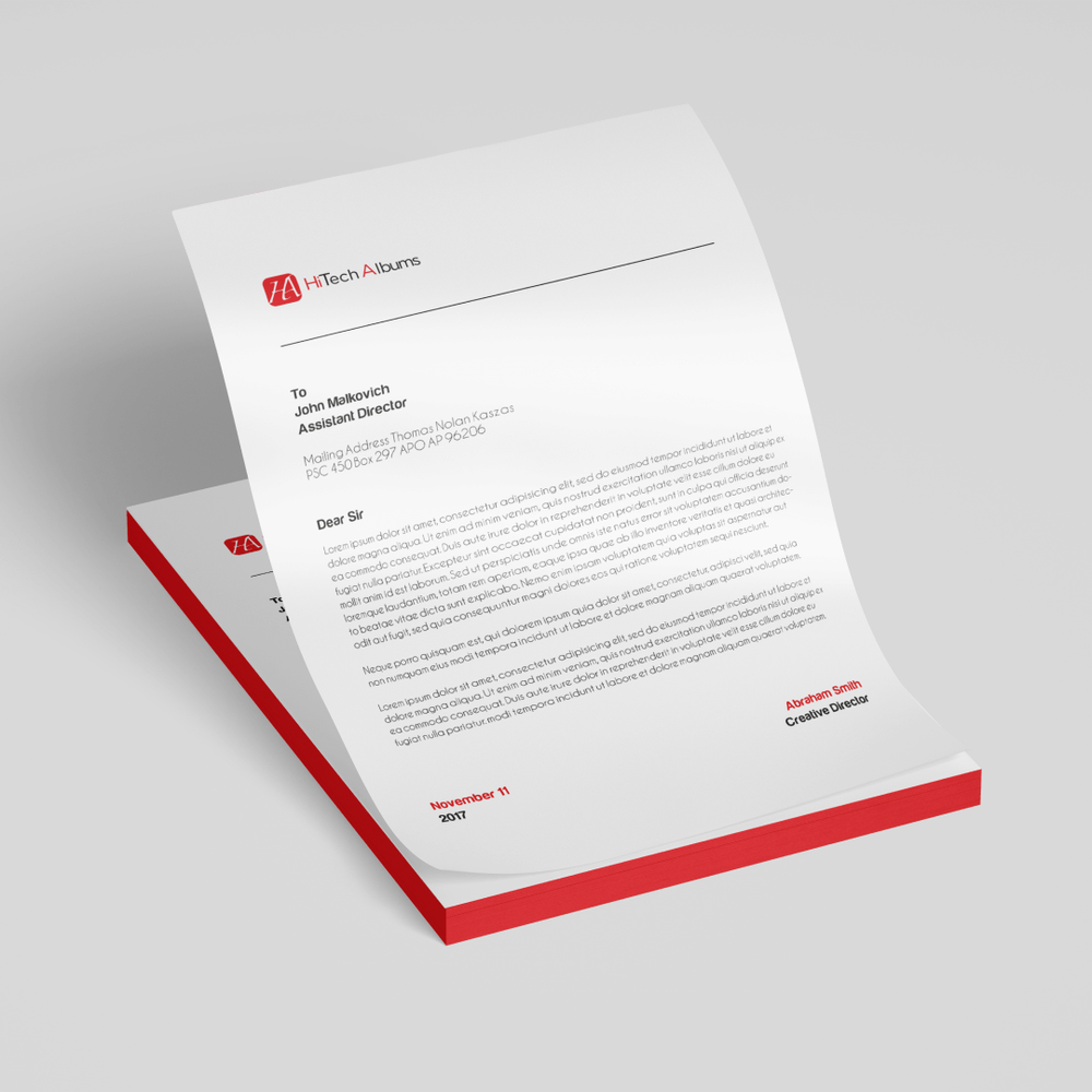 2 - Premium Smooth Letterhead
