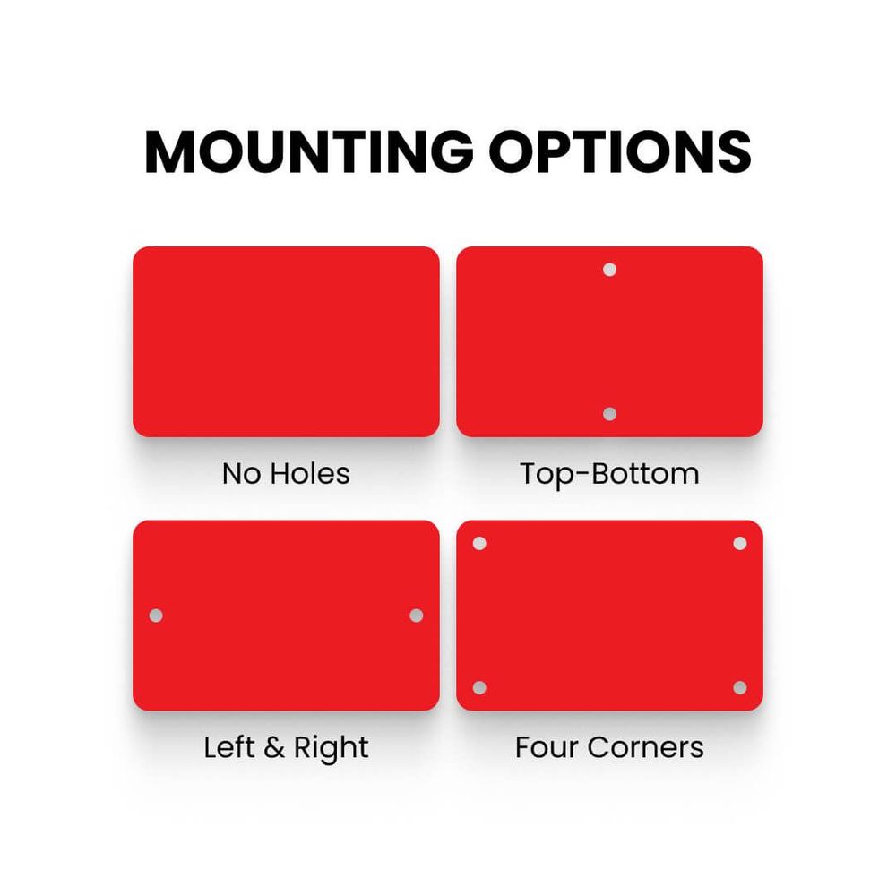 3 - Clear Acrylic Signs