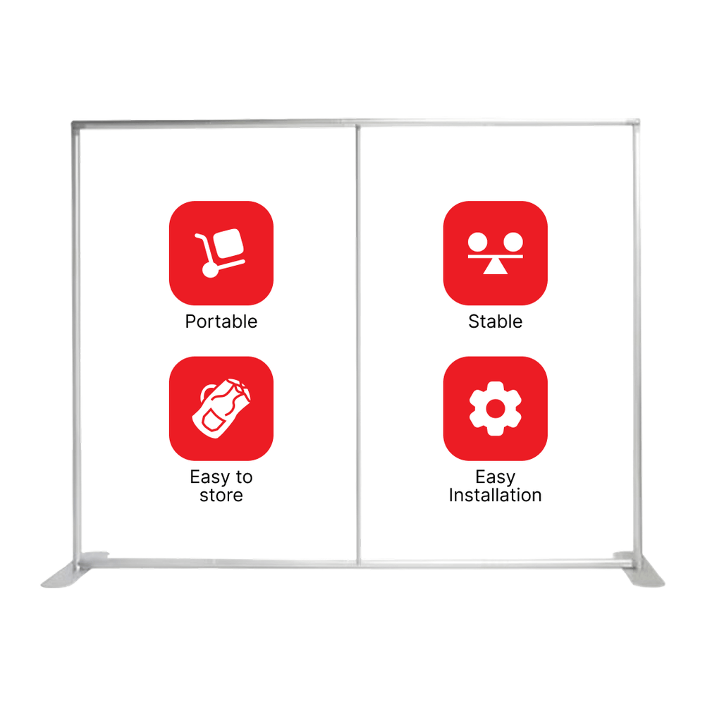 3 - Step and Repeat Straight Pillow Case Backdrop
