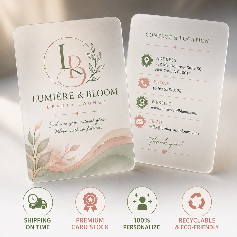 Frosted Business Cards (6)
