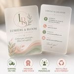 Frosted Business Cards (6)